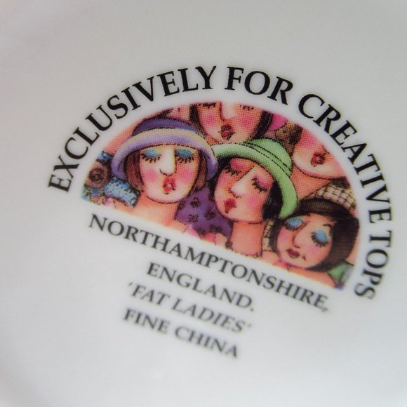 Porcelain Fine China Mug Fat Ladies Northamptonshire Creative Tops England - Picture 13 of 14